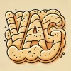 DALL·E 2024-10-23 15.21.41 - A line art logo with the word 'VAG' styled to look more cartoon-...webp