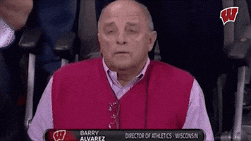 college basketball thumbs up GIF by Wisconsin Badgers