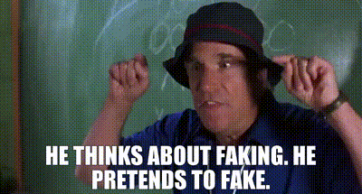 YARN | He thinks about faking. He pretends to fake. | The Waterboy (1998) |  Video clips by quotes | 86111df8 | 紗