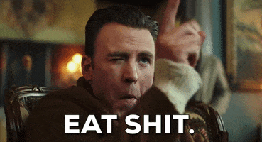 Chris Evans Eat Shit GIF by Knives Out Chris Evans Eat Shit GIF by Knives Out