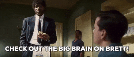 pulp fiction check out the big brain on brett GIF pulp fiction check out the big brain on brett GIF