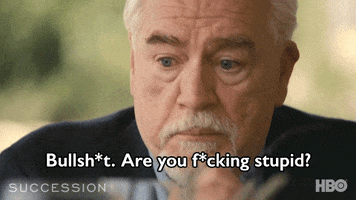Are You Dumb Brian Cox GIF by SuccessionHBO