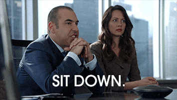 sit down esther edelstein GIF by Suits sit down esther edelstein GIF by Suits