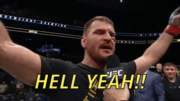 Excited Hell Yeah GIF by UFC Excited Hell Yeah GIF by UFC
