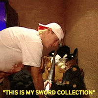 aaron carter swords GIF by MTV Cribs aaron carter swords GIF by MTV Cribs