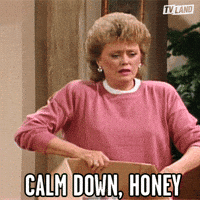 Calm Down Golden Girls GIF by TV Land Calm Down Golden Girls GIF by TV Land