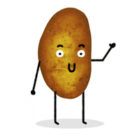 Potato Hello GIF by Kevin Carter