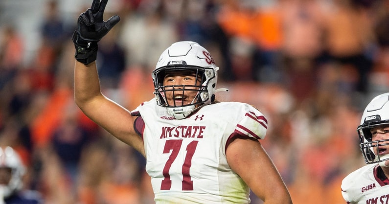 New Mexico State OT Shiyazh Pete New Mexico State OT Shiyazh Pete